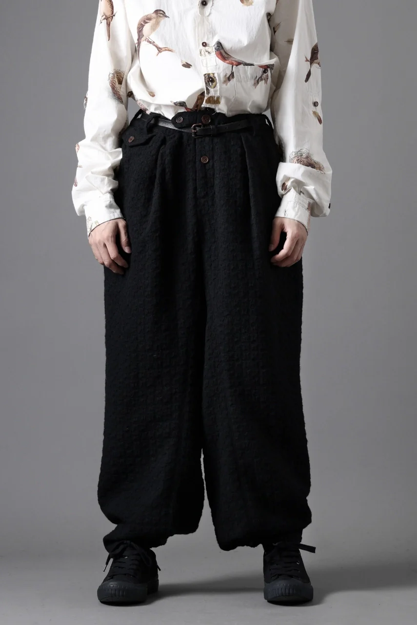 Aleksandr Manamis exclusive WOOLEN POCKET WIDE PANT (BLACK) - Image 5