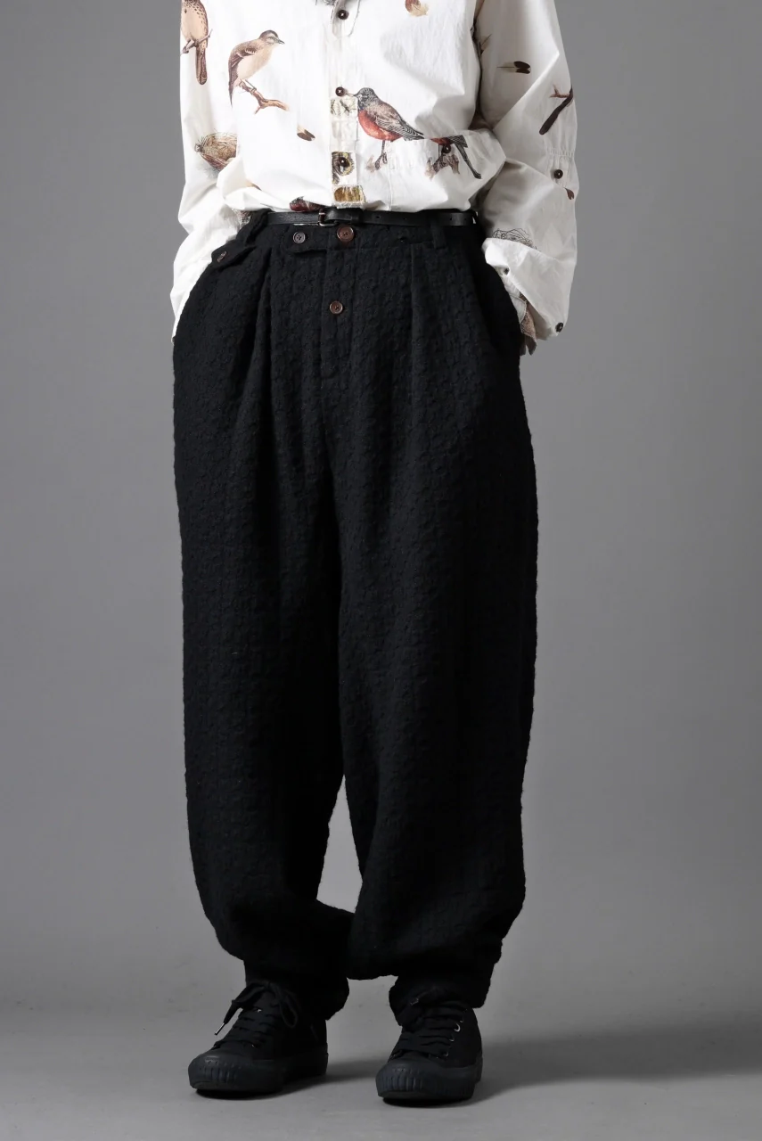 Aleksandr Manamis exclusive WOOLEN POCKET WIDE PANT (BLACK) - Image 6