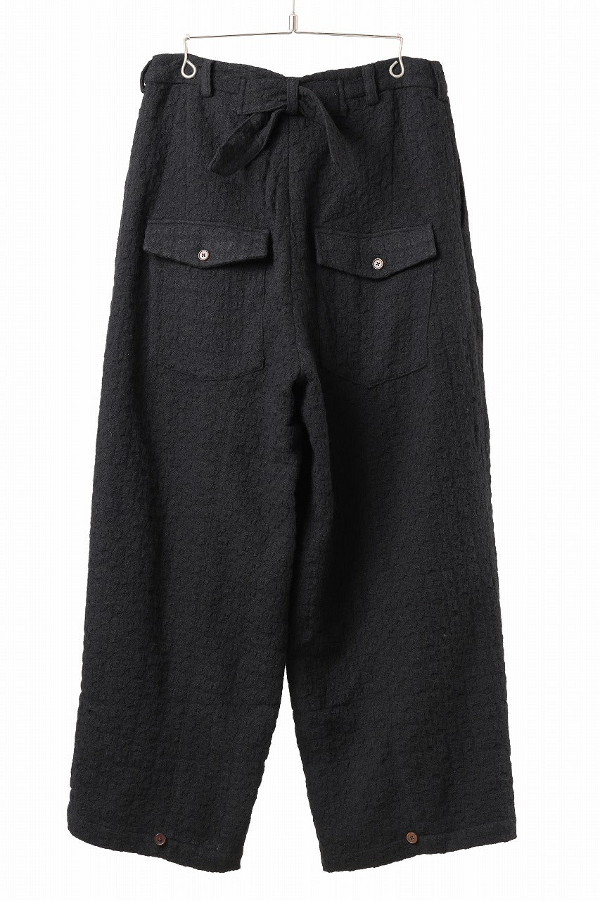 Aleksandr Manamis exclusive WOOLEN POCKET WIDE PANT (BLACK) - Image 9