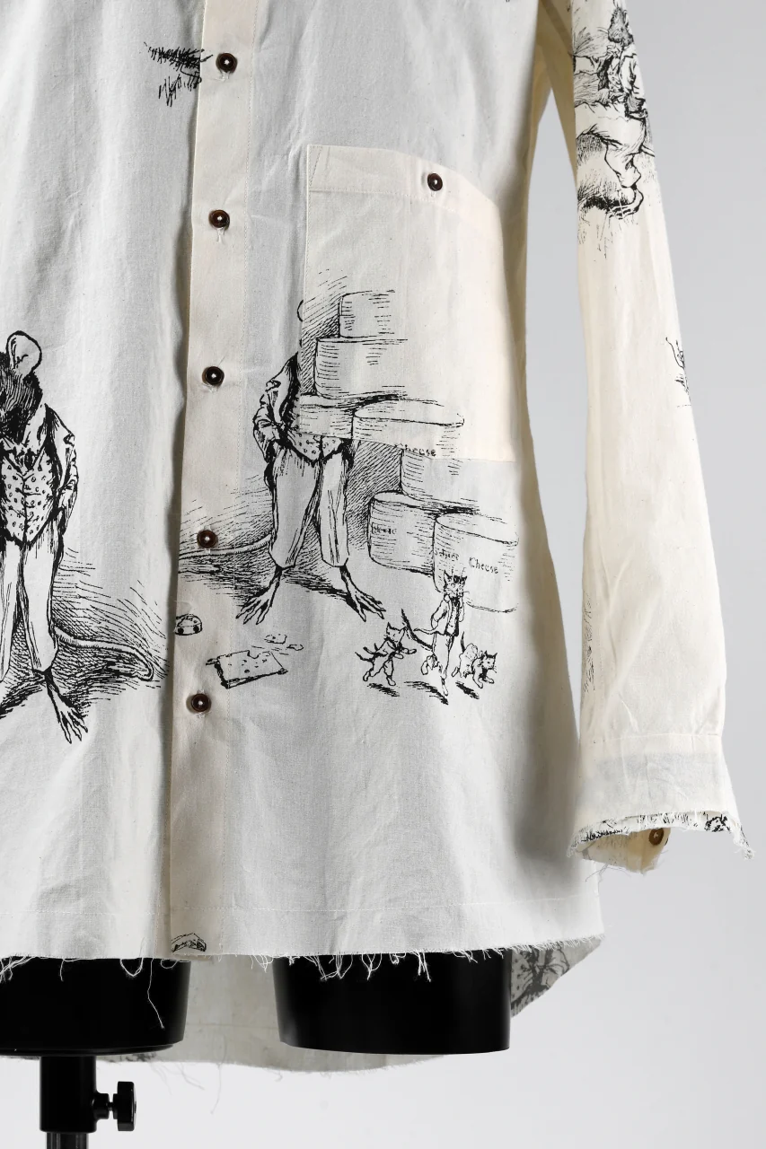 Aleksandr Manamis Fable Patterned Shirt (ECRU) - Image 11