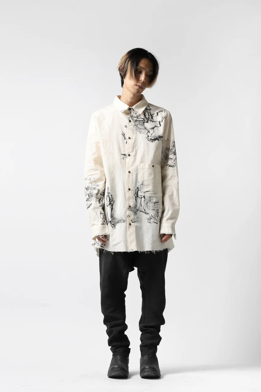 Aleksandr Manamis Fable Patterned Shirt (ECRU) - Image 20