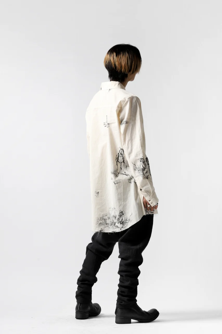 Aleksandr Manamis Fable Patterned Shirt (ECRU) - Image 25