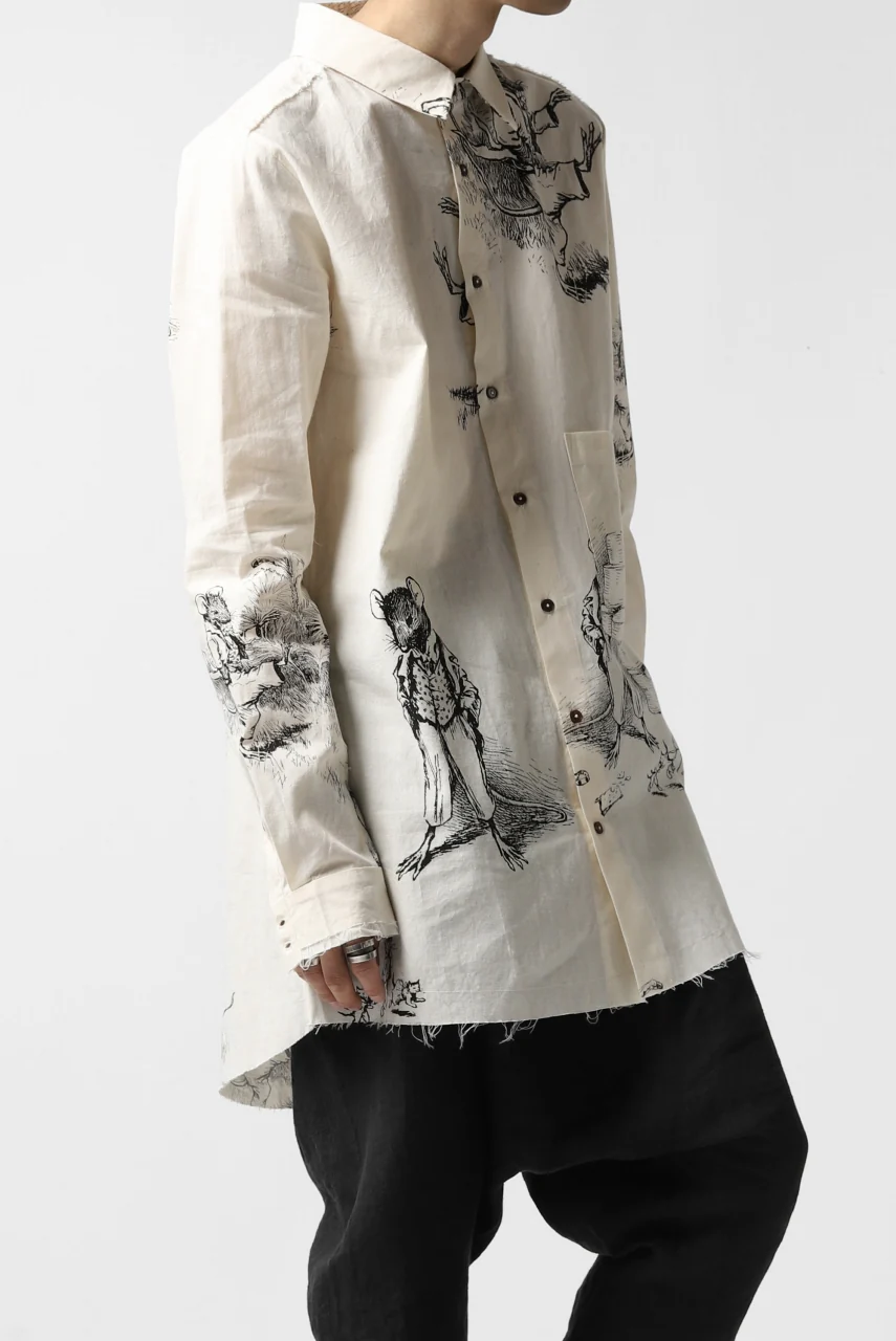 Aleksandr Manamis Fable Patterned Shirt (ECRU) - Image 36