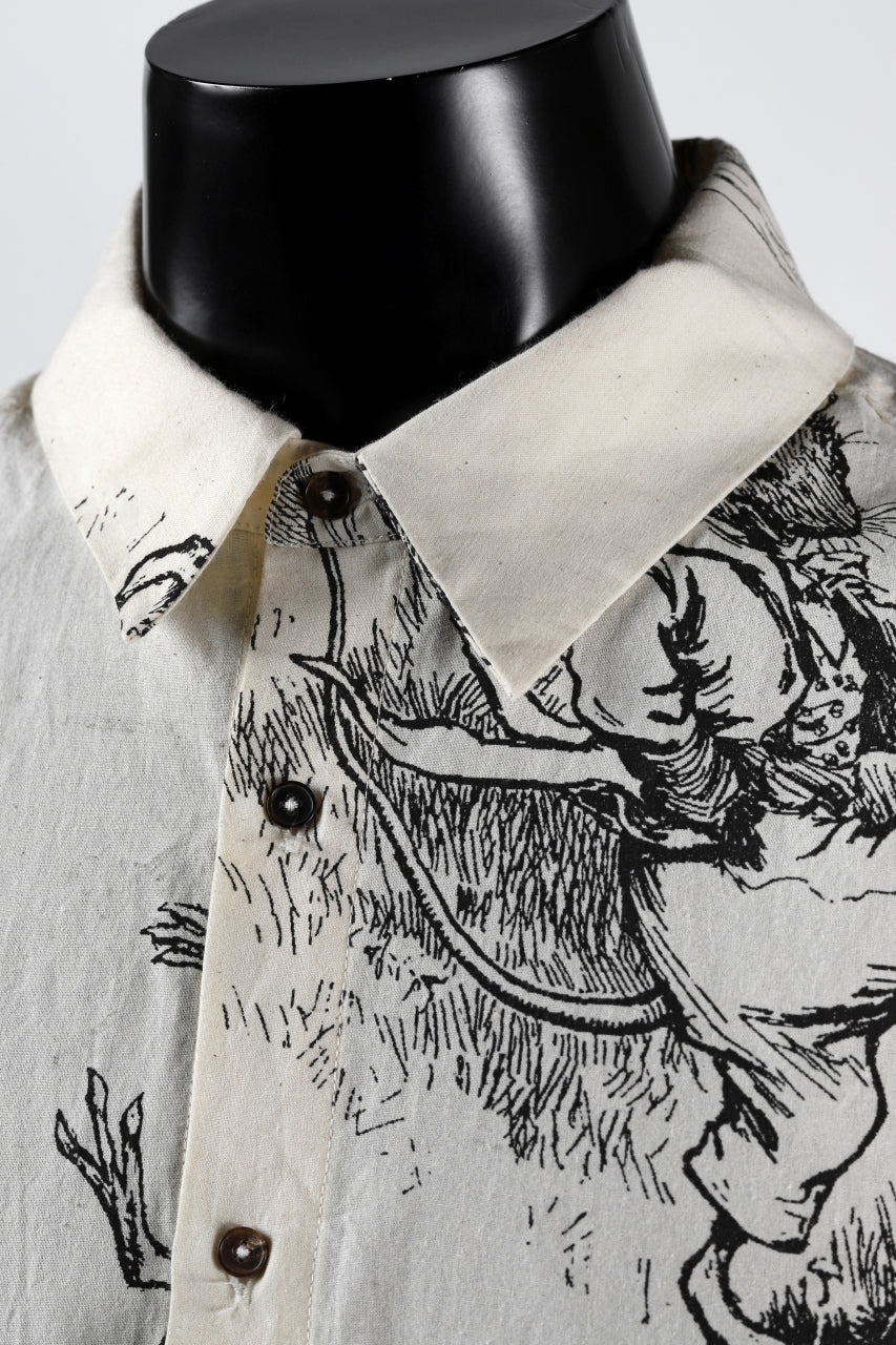 Aleksandr Manamis Fable Patterned Shirt (ECRU) - Image 5