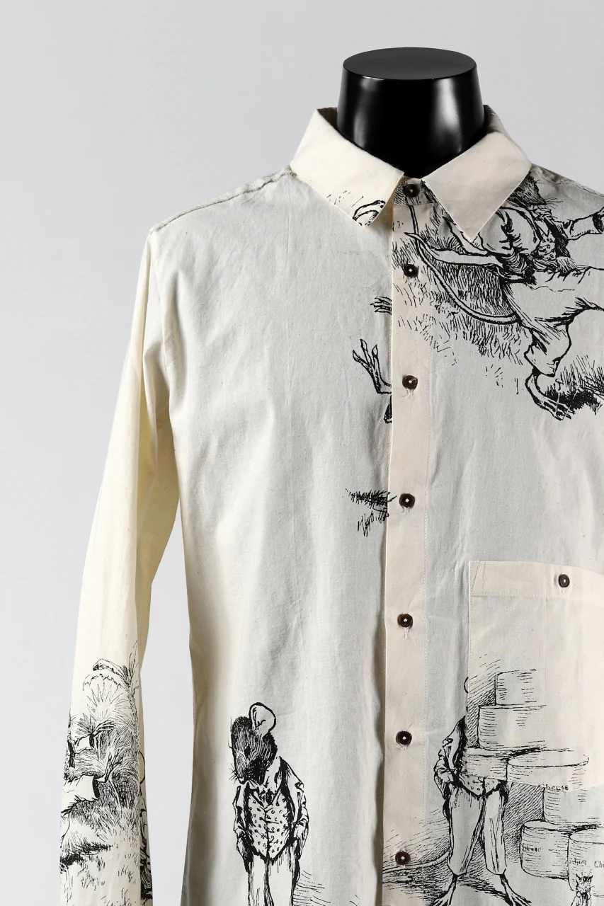 Aleksandr Manamis Fable Patterned Shirt (ECRU) - Image 6