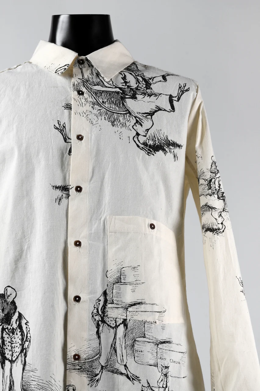 Aleksandr Manamis Fable Patterned Shirt (ECRU) - Image 7