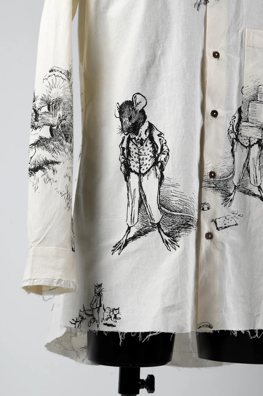 Aleksandr Manamis Fable Patterned Shirt (ECRU) - Image 9