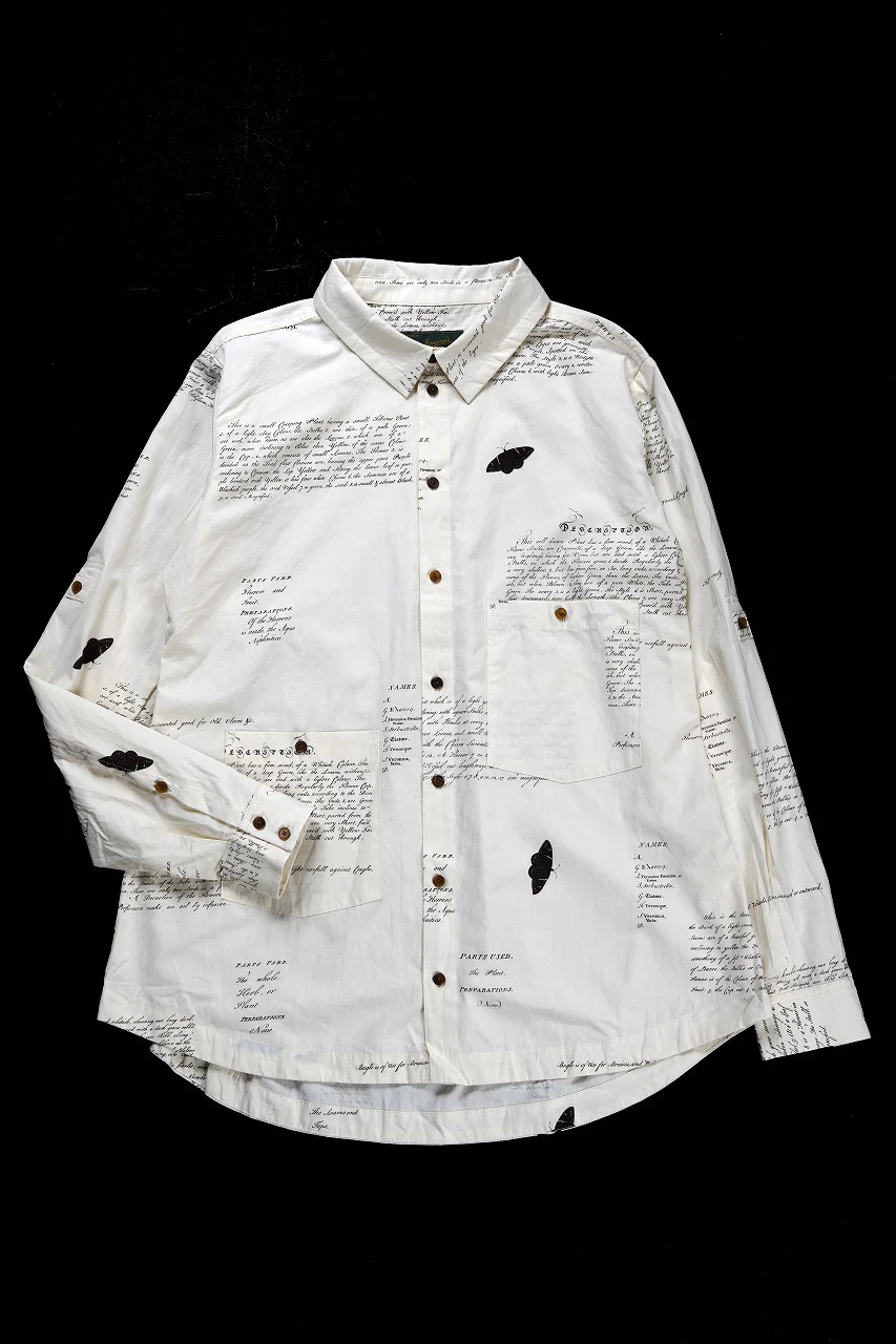 Aleksandr Manamis HERBARIUM NOTES CLASSIC SHIRT (HERBARIUM NOTES)