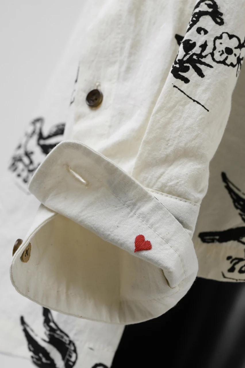 Aleksandr Manamis Hidden Heart Shirt (WHITE PRINT) - Image 23