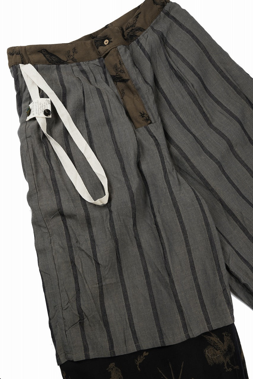 Aleksandr Manamis JACQUARD WIDE CROP PANT (NOIR NOIR) - Image 10