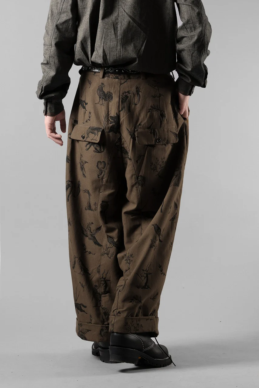 Aleksandr Manamis JACQUARD WIDE CROP PANT (NOIR NOIR) - Image 11
