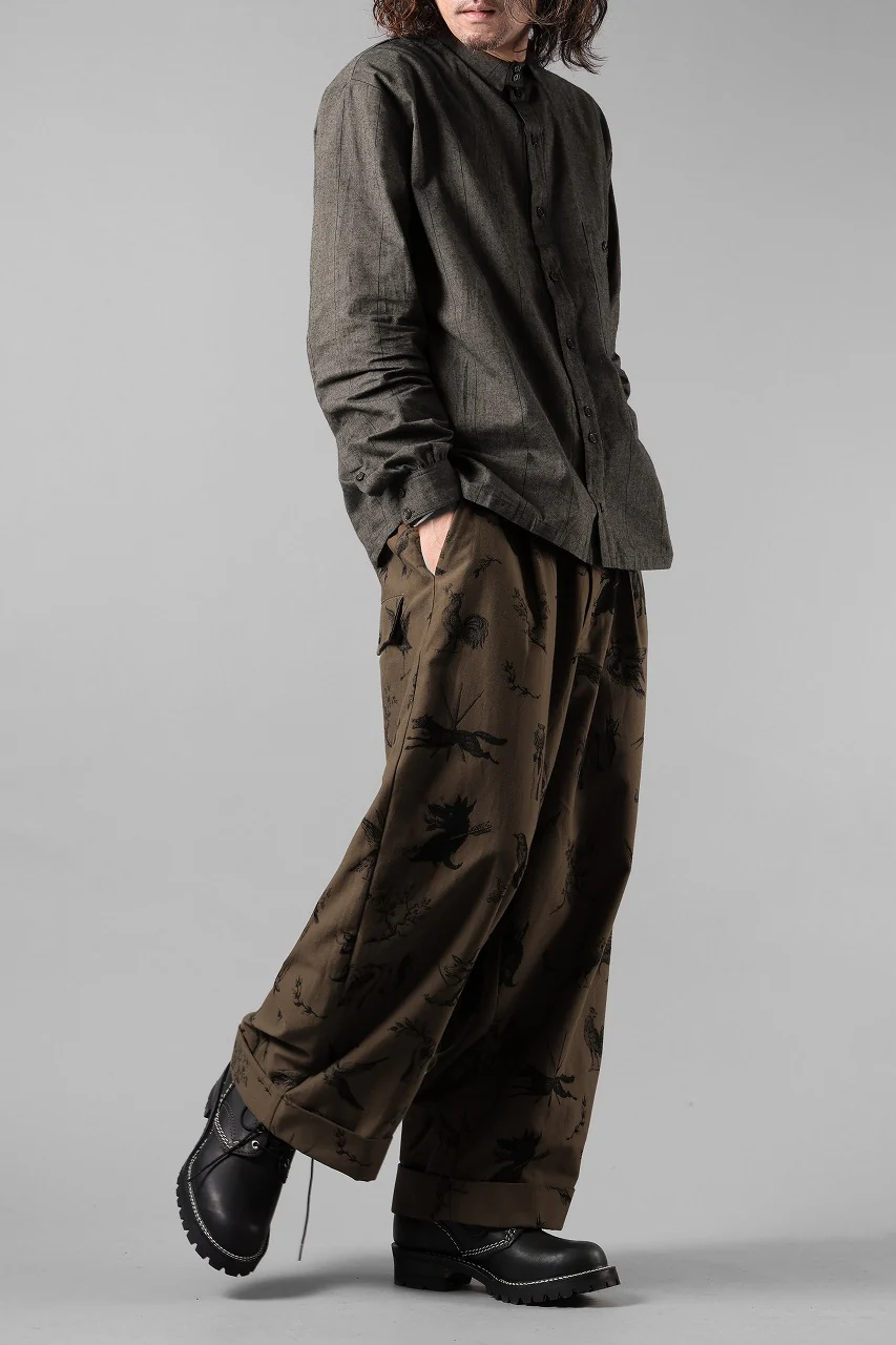 Aleksandr Manamis JACQUARD WIDE CROP PANT (NOIR NOIR) - Image 14