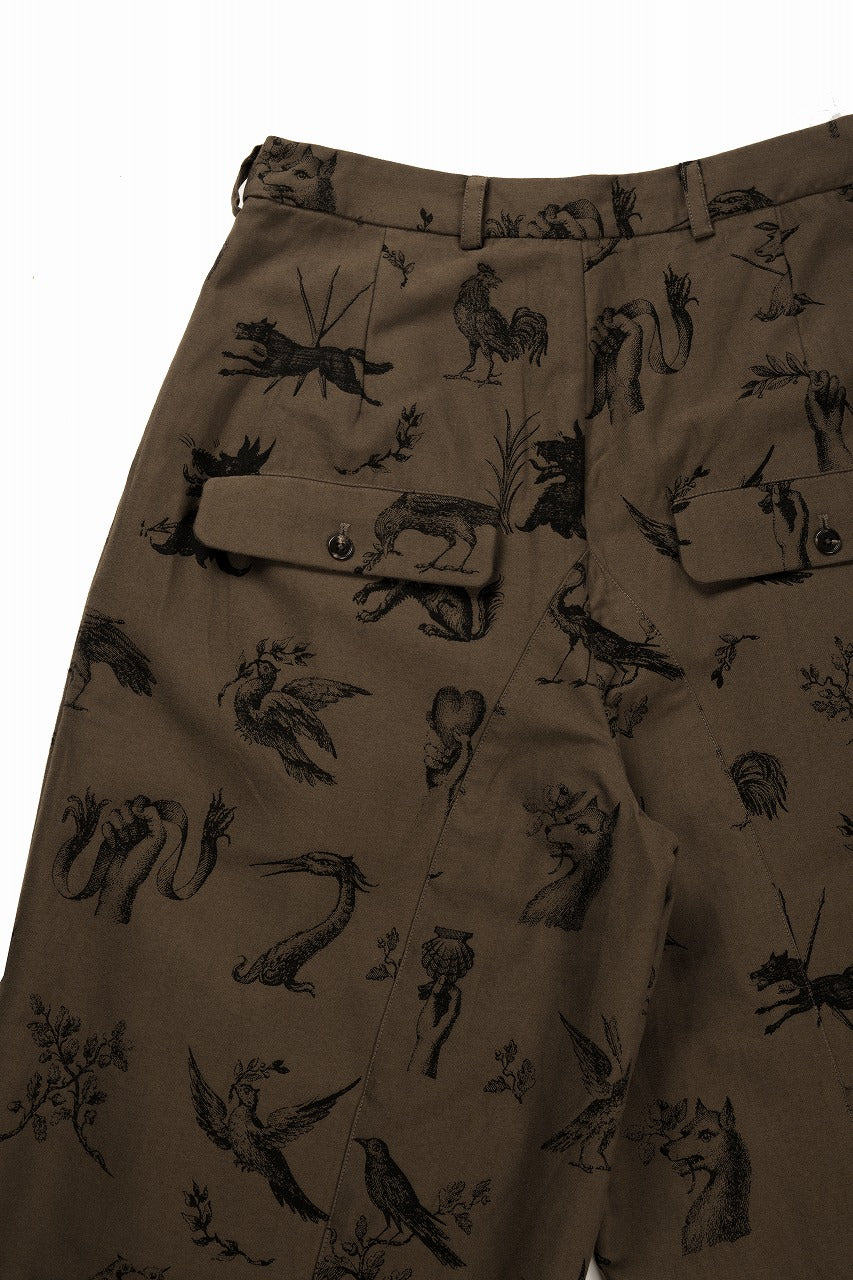 Aleksandr Manamis JACQUARD WIDE CROP PANT (NOIR NOIR) - Image 9
