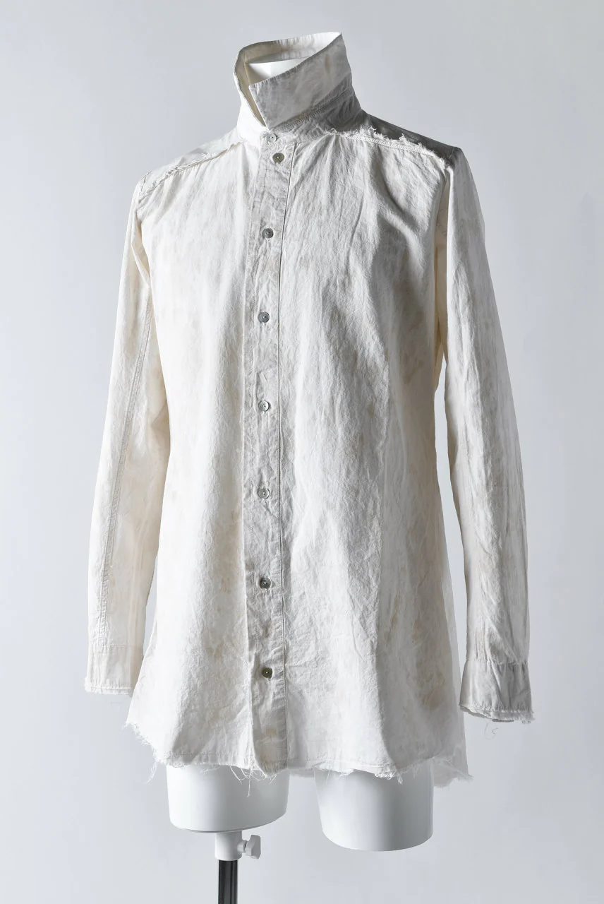 Aleksandr Manamis LAYERED PLACKET SHIRT / Tea Stain Dyed - Image 3