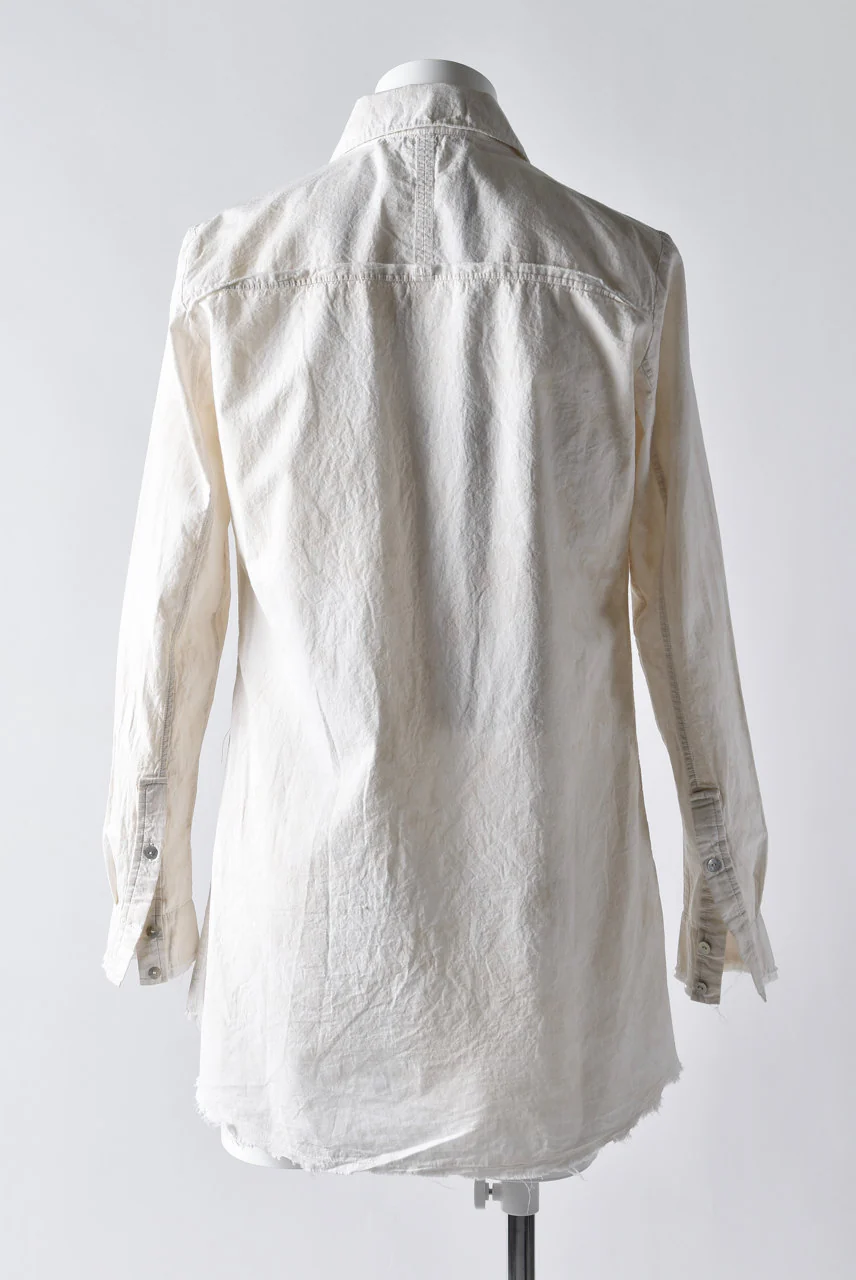 Aleksandr Manamis LAYERED PLACKET SHIRT / Tea Stain Dyed - Image 4