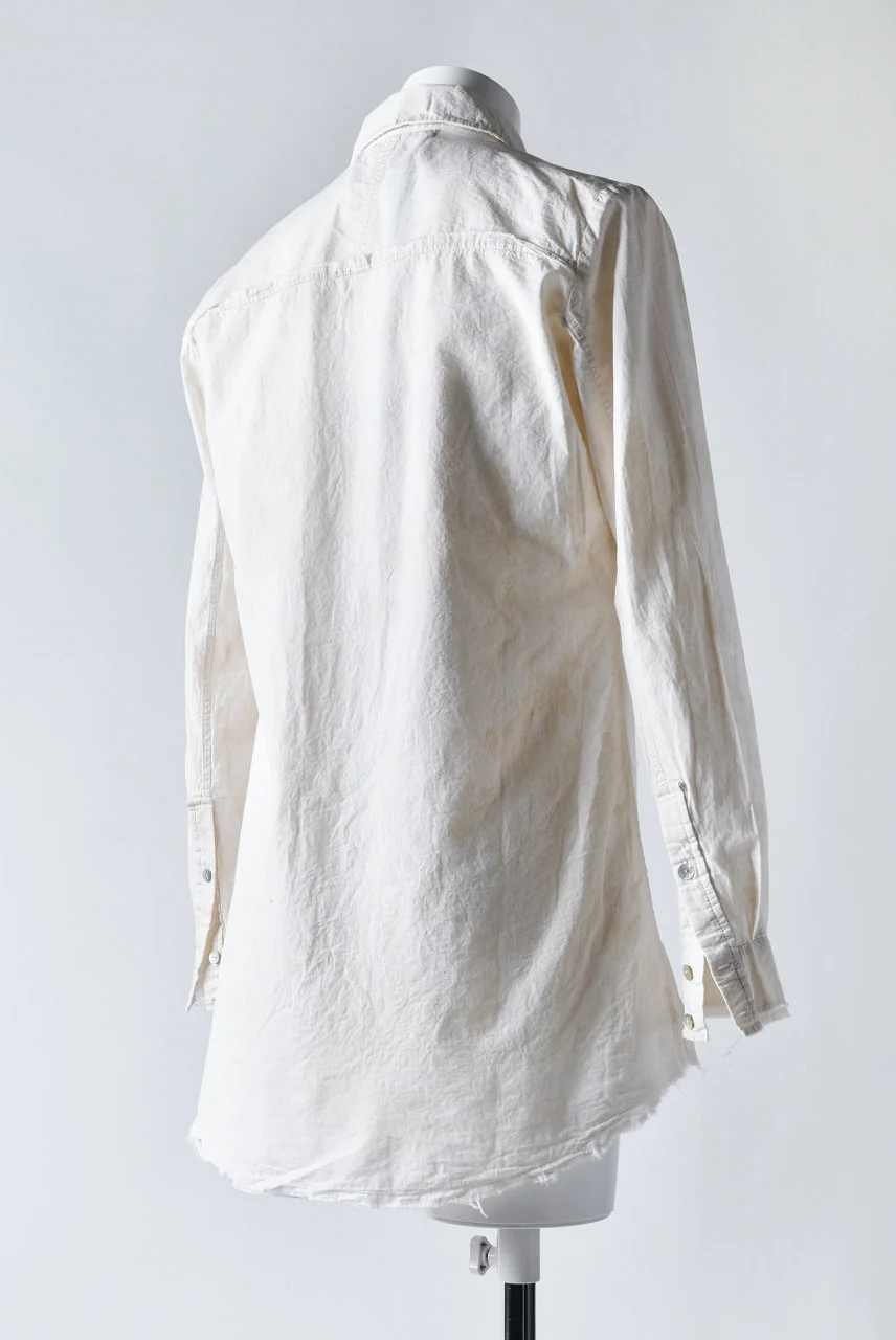 Aleksandr Manamis LAYERED PLACKET SHIRT / Tea Stain Dyed - Image 5