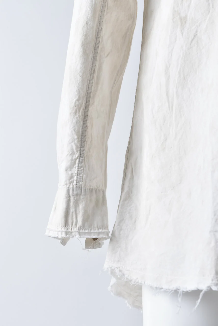 Aleksandr Manamis LAYERED PLACKET SHIRT / Tea Stain Dyed - Image 7