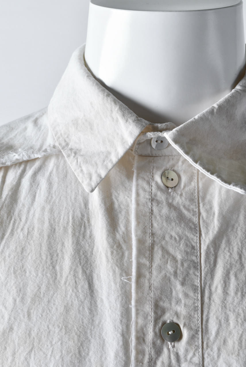 Aleksandr Manamis LAYERED PLACKET SHIRT / Tea Stain Dyed - Image 8