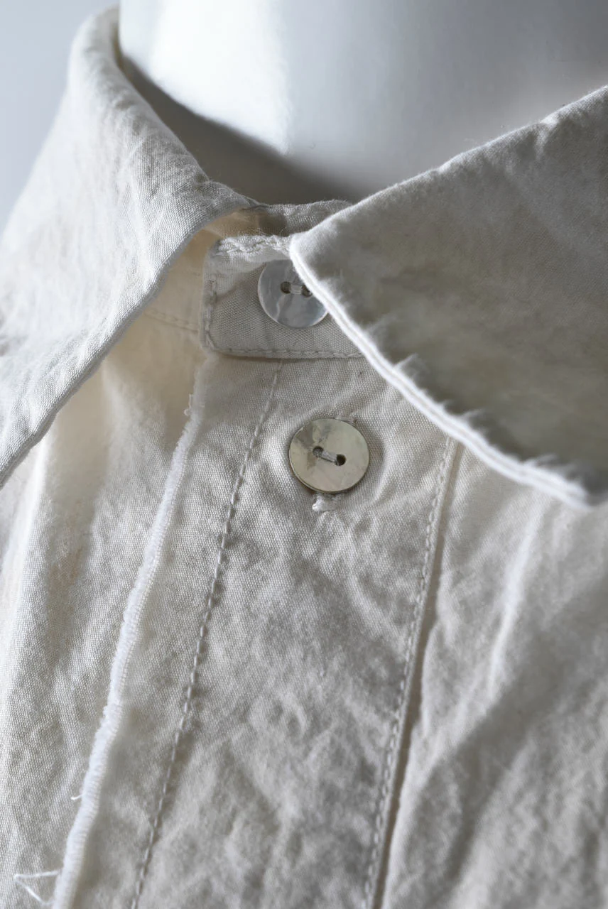 Aleksandr Manamis LAYERED PLACKET SHIRT / Tea Stain Dyed - Image 9