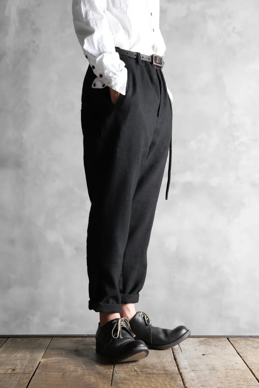 Aleksandr Manamis Lean Slim tapered pants / wool+linen cloth - Image 16