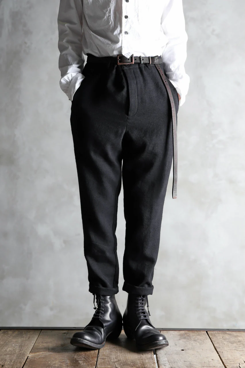 Aleksandr Manamis Lean Slim tapered pants / wool+linen cloth - Image 21