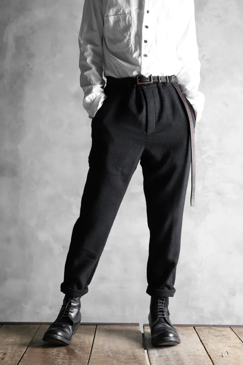 Aleksandr Manamis Lean Slim tapered pants / wool+linen cloth - Image 22