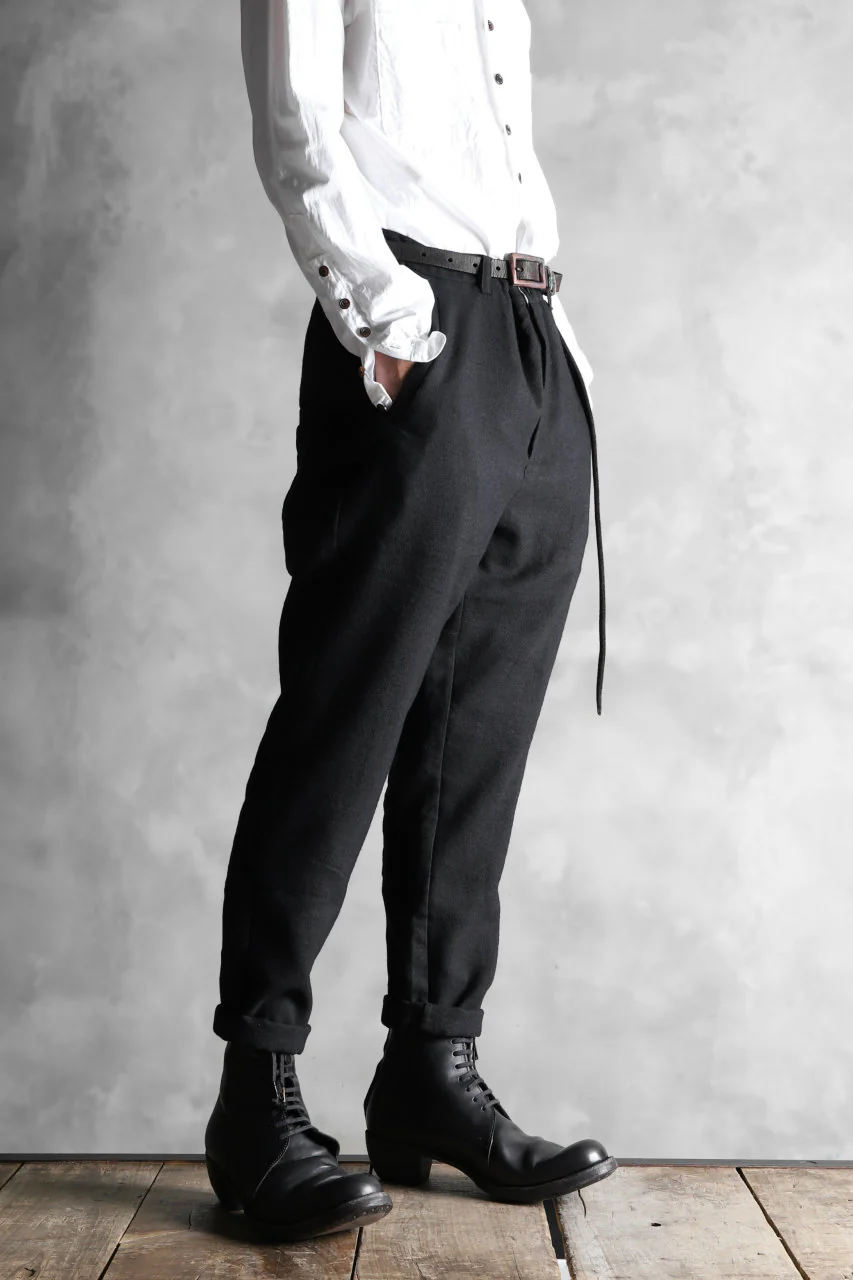 Aleksandr Manamis Lean Slim tapered pants / wool+linen cloth - Image 23