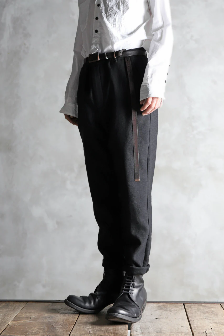 Aleksandr Manamis Lean Slim tapered pants / wool+linen cloth - Image 26