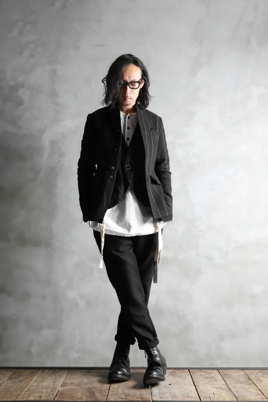 Aleksandr Manamis Lean Slim tapered pants / wool+linen cloth - Image 28