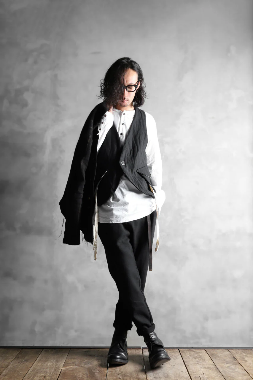 Aleksandr Manamis Lean Slim tapered pants / wool+linen cloth - Image 29