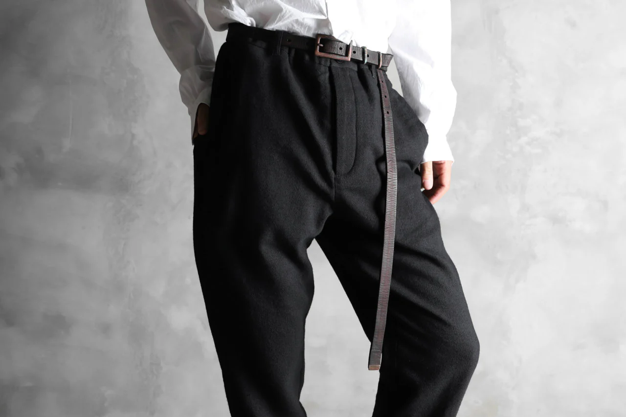Aleksandr Manamis Lean Slim tapered pants / wool+linen cloth - Image 30