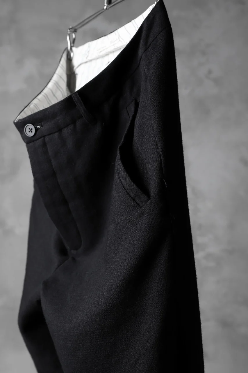 Aleksandr Manamis Lean Slim tapered pants / wool+linen cloth - Image 9