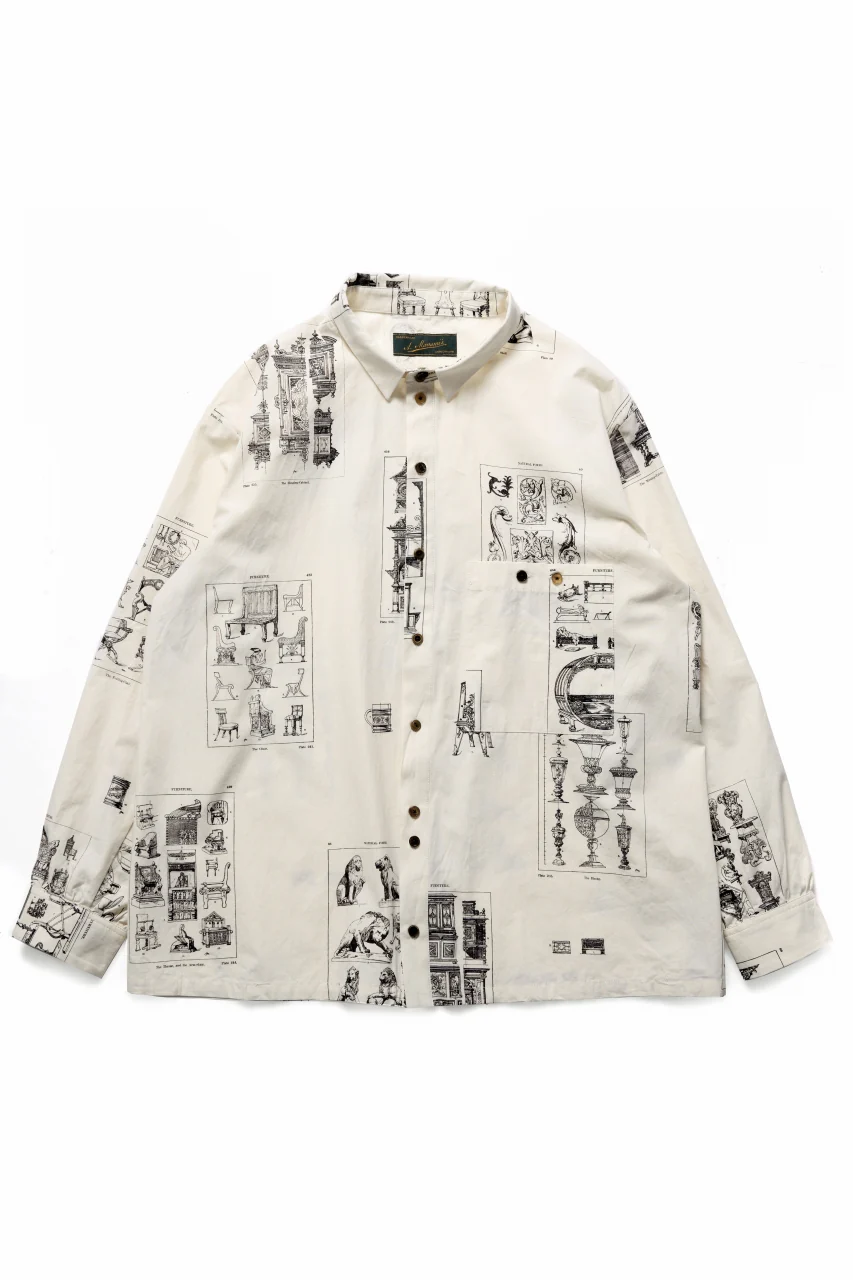 Aleksandr Manamis LES CREATURES SHORT COLLAR REGULAR SHIRT (ORNAMENT) - Image 3
