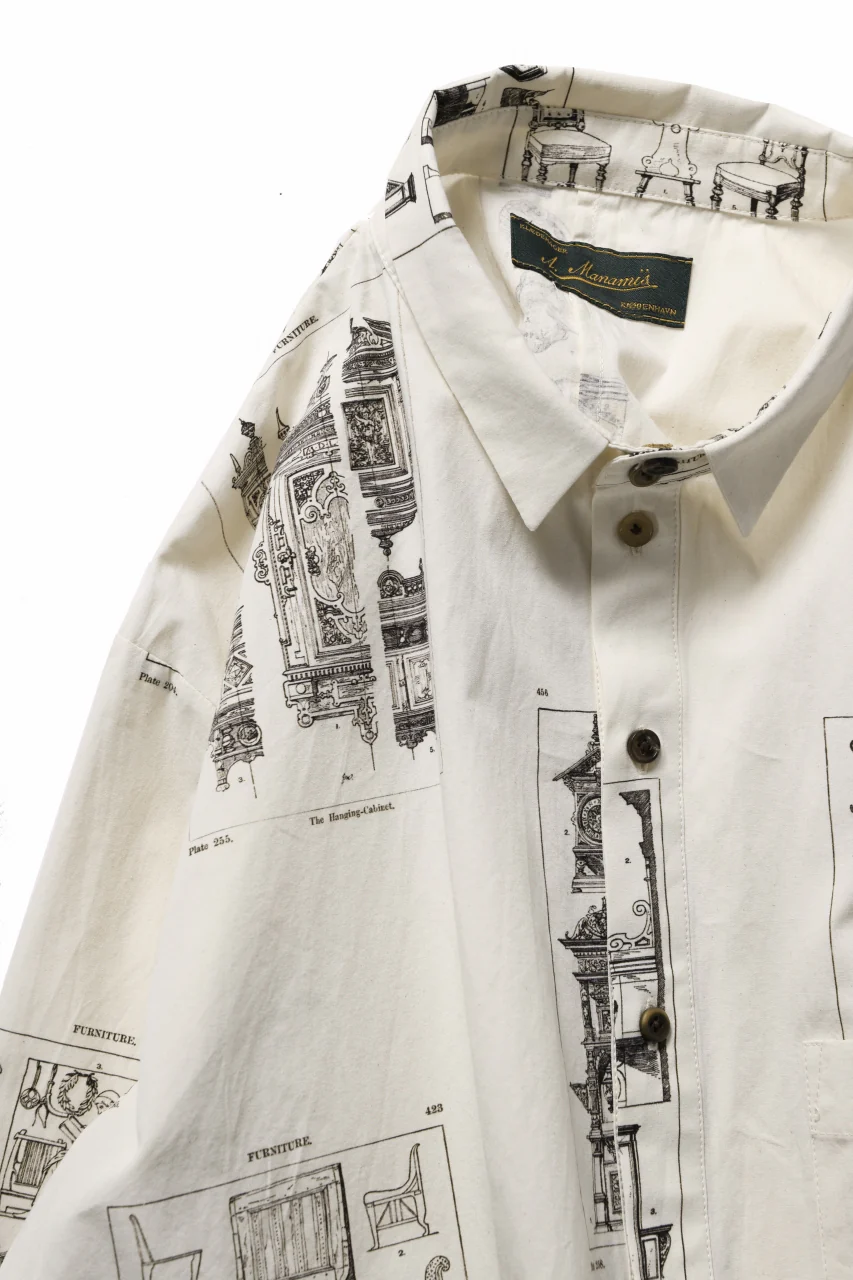 Aleksandr Manamis LES CREATURES SHORT COLLAR REGULAR SHIRT (ORNAMENT) - Image 9