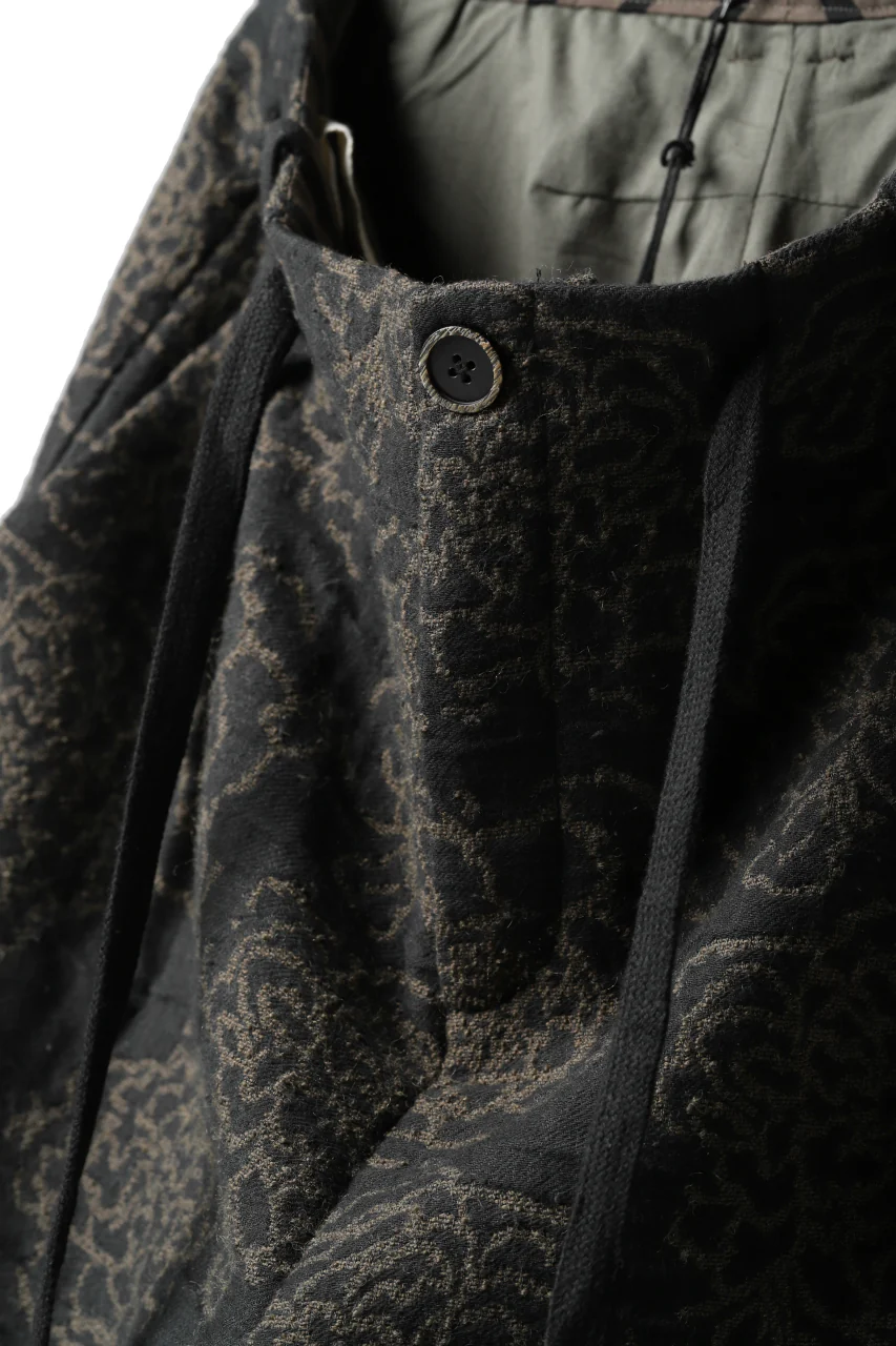Aleksandr Manamis Loose Cropped Pant  / Jacquard (BLACK BROWN) - Image 10