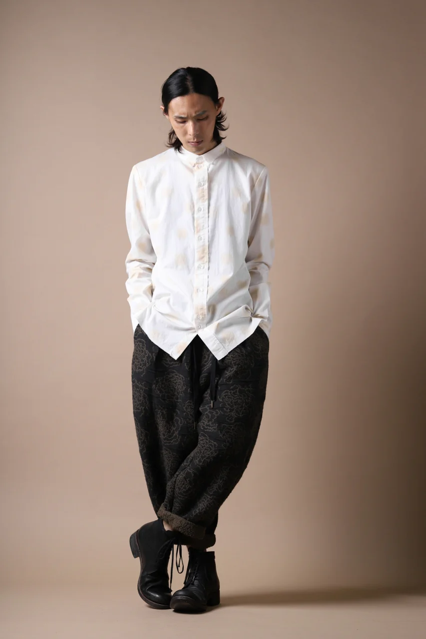 Aleksandr Manamis Loose Cropped Pant  / Jacquard (BLACK BROWN) - Image 22