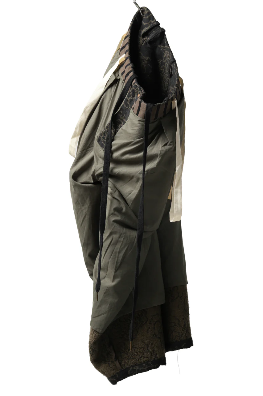 Aleksandr Manamis Loose Cropped Pant  / Jacquard (BLACK BROWN) - Image 4