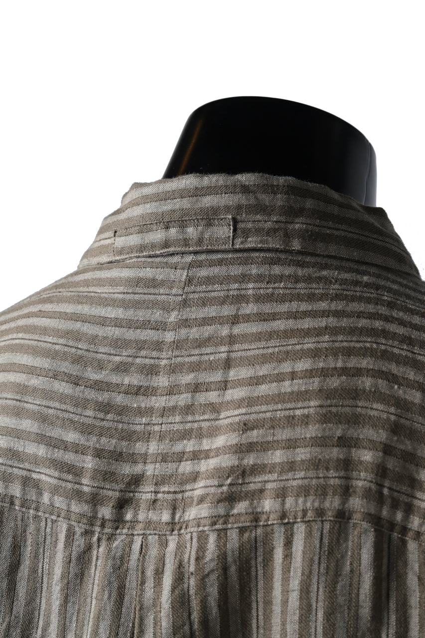 Aleksandr Manamis Mended Shirt (BROWN STRIPE) - Image 10