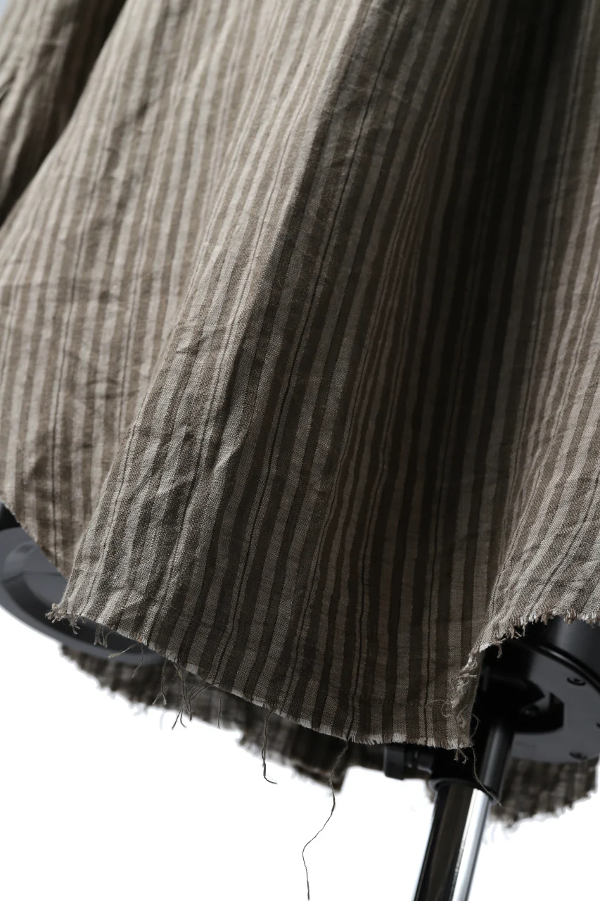 Aleksandr Manamis Mended Shirt (BROWN STRIPE) - Image 11