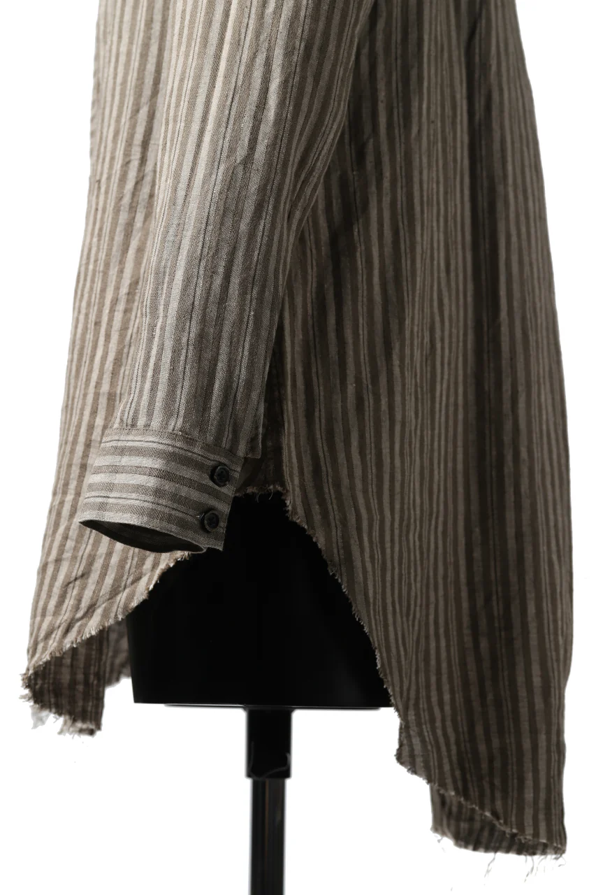 Aleksandr Manamis Mended Shirt (BROWN STRIPE) - Image 20