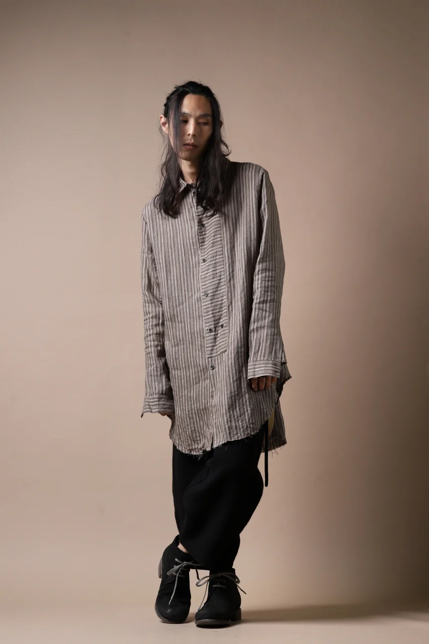 Aleksandr Manamis Mended Shirt (BROWN STRIPE) - Image 23