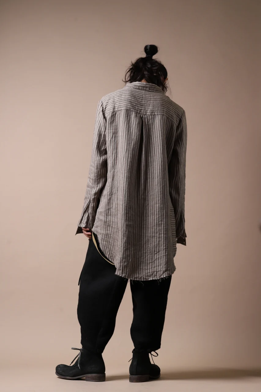 Aleksandr Manamis Mended Shirt (BROWN STRIPE) - Image 24