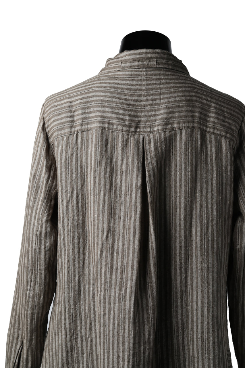 Aleksandr Manamis Mended Shirt (BROWN STRIPE) - Image 7