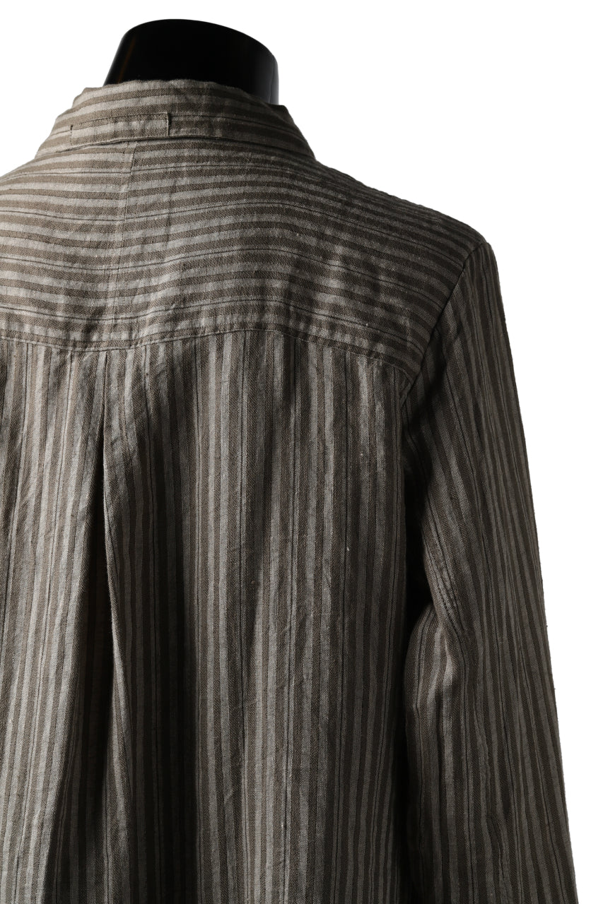Aleksandr Manamis Mended Shirt (BROWN STRIPE) - Image 9