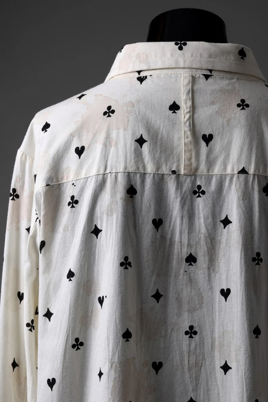 Aleksandr Manamis Mended Shirt / Tea Stain Dyed Cotton Gauze (QUATRE) - Image 13
