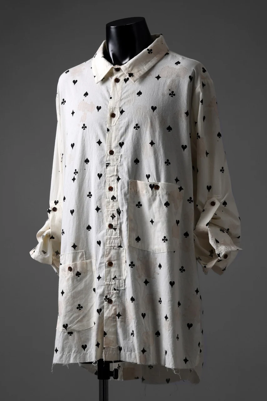 Aleksandr Manamis Mended Shirt / Tea Stain Dyed Cotton Gauze (QUATRE) - Image 15