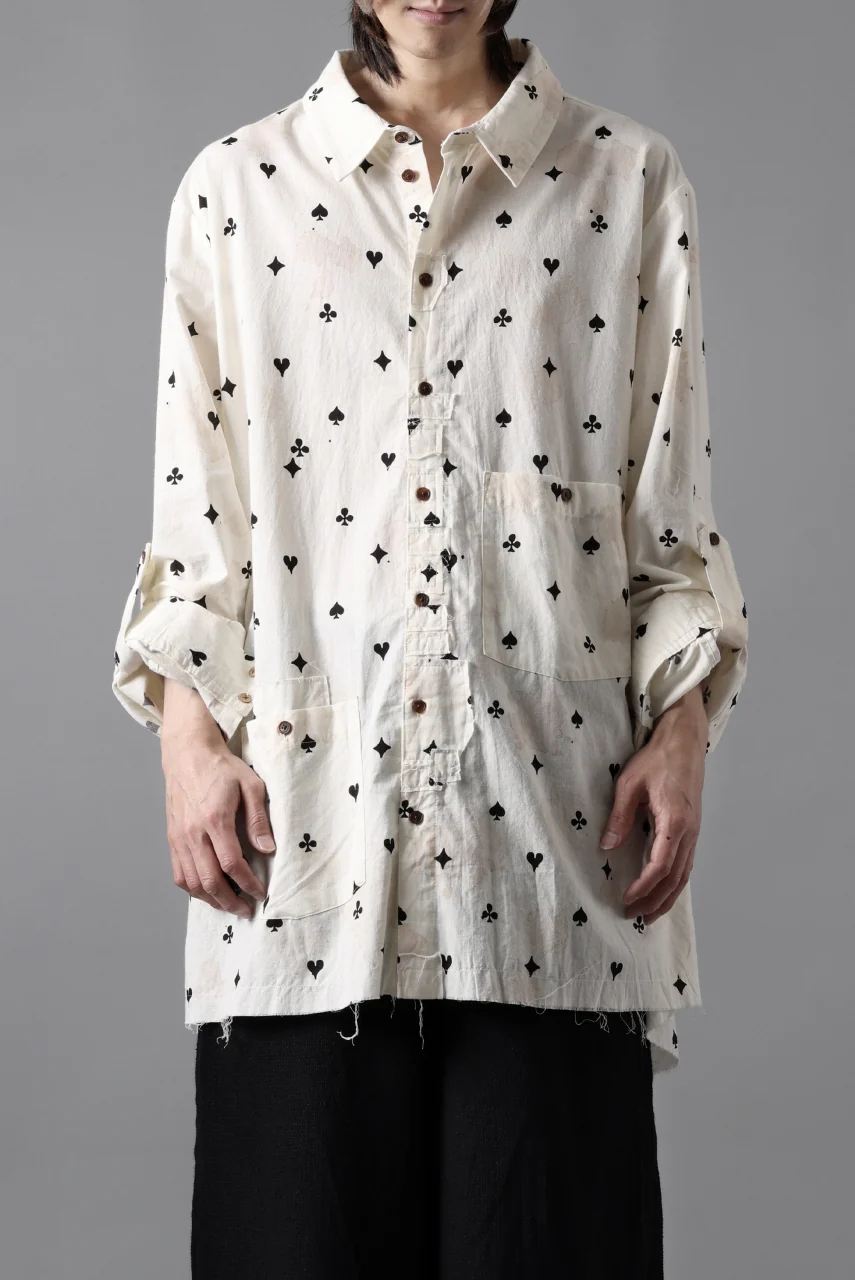Aleksandr Manamis Mended Shirt / Tea Stain Dyed Cotton Gauze (QUATRE) - Image 19