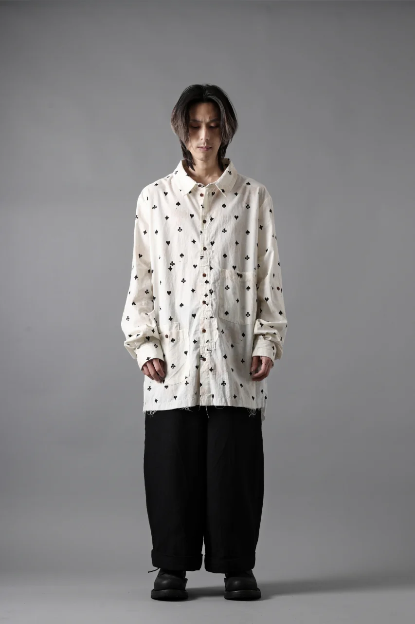 Aleksandr Manamis Mended Shirt / Tea Stain Dyed Cotton Gauze (QUATRE) - Image 20
