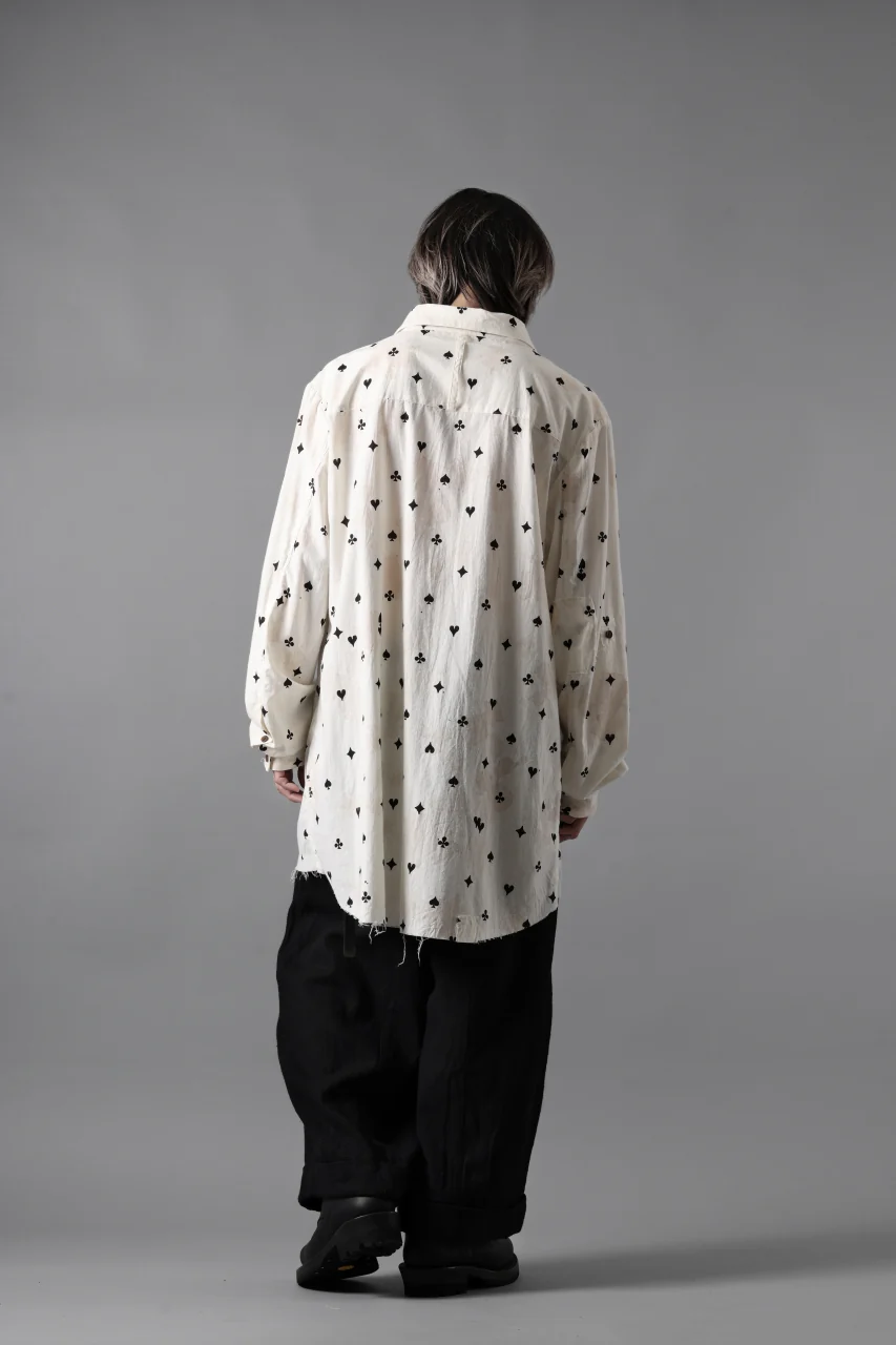 Aleksandr Manamis Mended Shirt / Tea Stain Dyed Cotton Gauze (QUATRE) - Image 21
