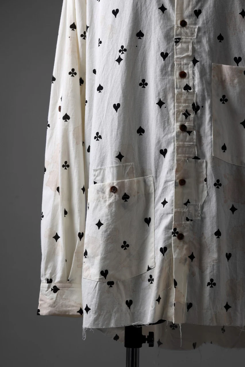 Aleksandr Manamis Mended Shirt / Tea Stain Dyed Cotton Gauze (QUATRE) - Image 7